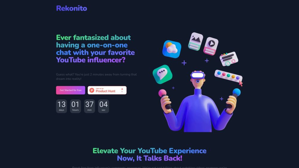 Rekonito: Dynamic Chat Companion, Interactive Video Experience, Real-Time Updates