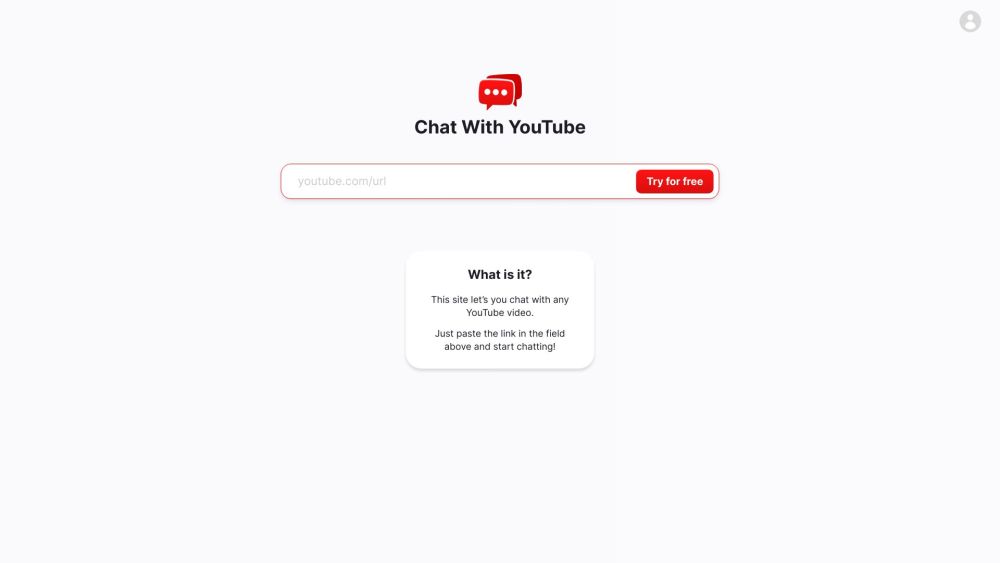 Chat With Youtube: AI Answers for Any YouTube Video Insights