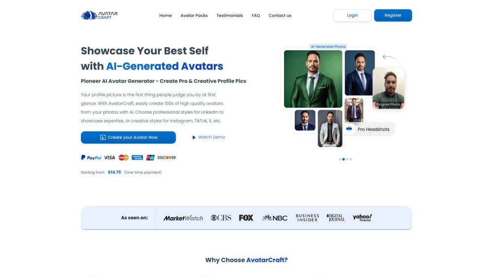 AvatarCraft: High-Quality AI Avatars for Social Media & Dating Profiles AvatarCraft: High-Quality AI Avatars for Social Media & Dating Profiles
