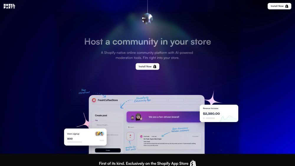 HouseParty: Engage, Share & Connect with In-Store Community Platform