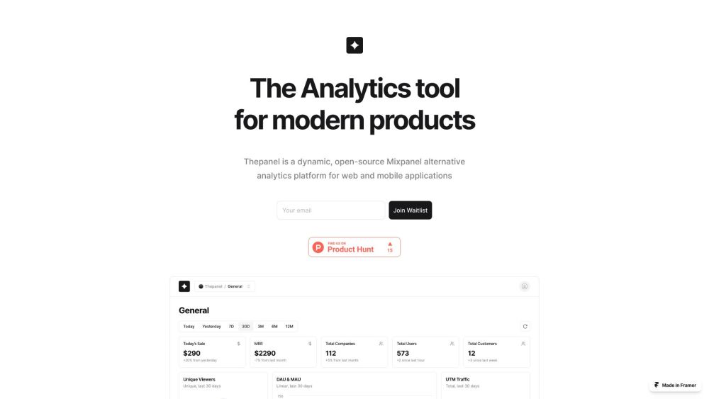 Thepanel: Open-Source Web & Mobile App Analytics Platform