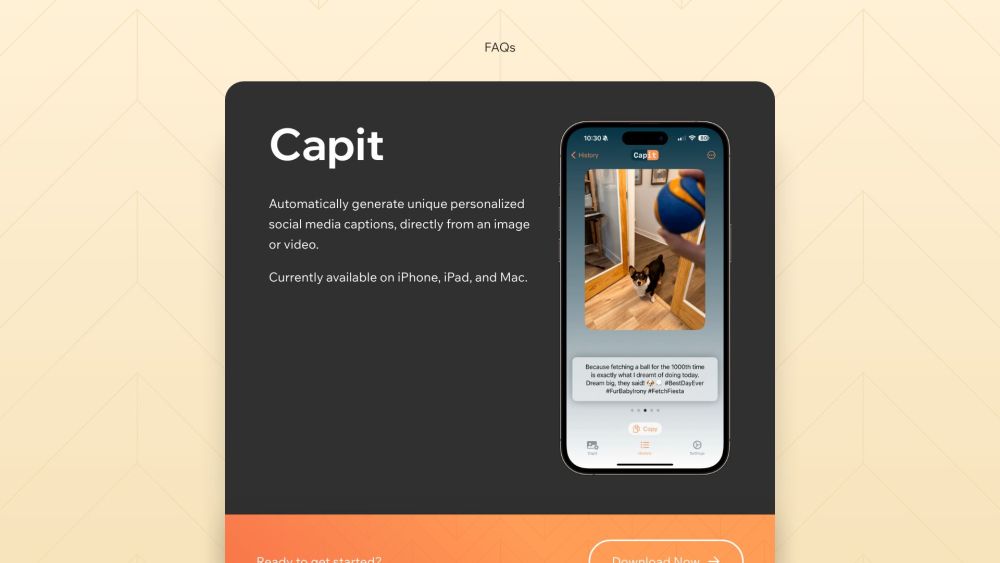 Capit: AI Caption App - Auto Social Captions with Hashtags & Emoji