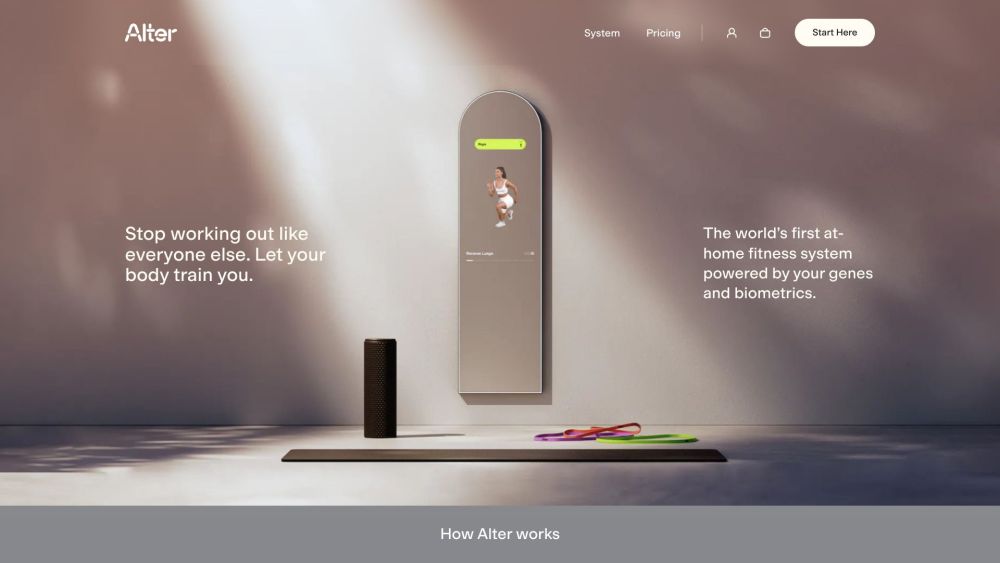 Alter: Gene-Powered Fitness System with Biometrics & 1:1 Coaching