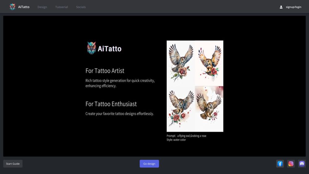 AiTatto: Design Tattoos with Advanced AI Tools for Revolutionary Art