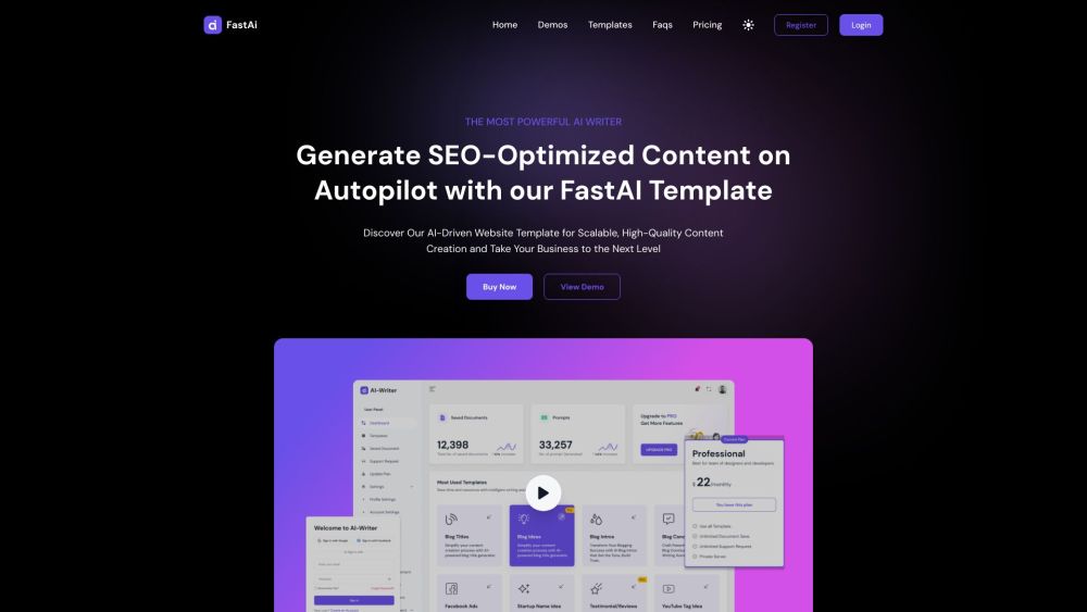 FastAi: AI-Powered Content Creation & SEO Optimization Tool