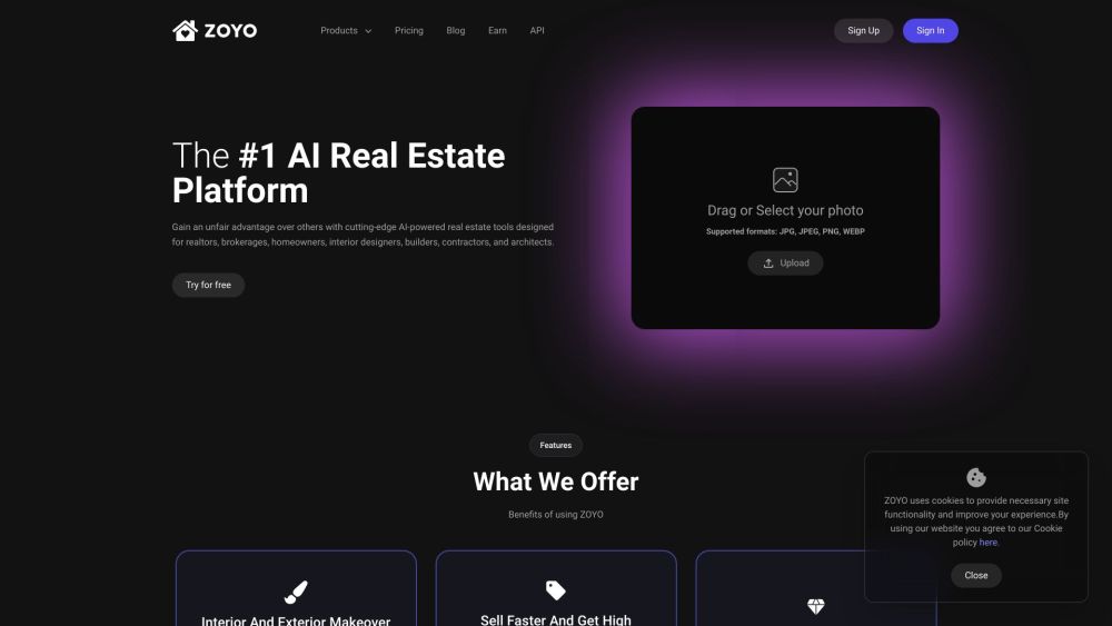 ZOYO - AI Powered Real Estate Tools : Use cases, Pricing, Reviews, Core features, alternatives