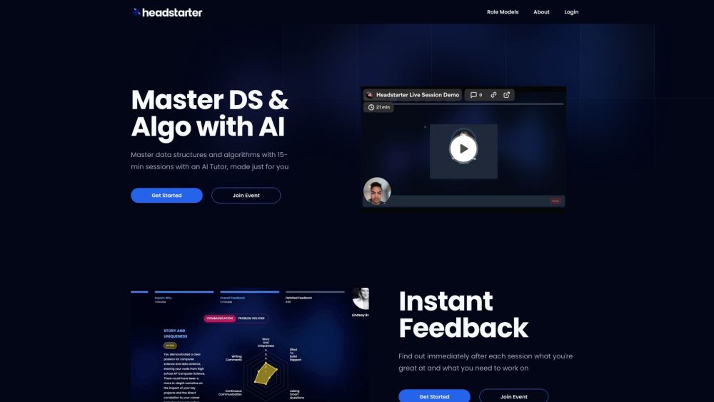 Headstarter: Master DS & Algo with AI for Advanced Learning