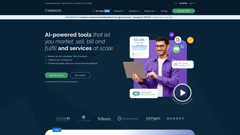 Vendasta: AI-Powered SaaS to Market, Sell, Bill & Deliver at Scale