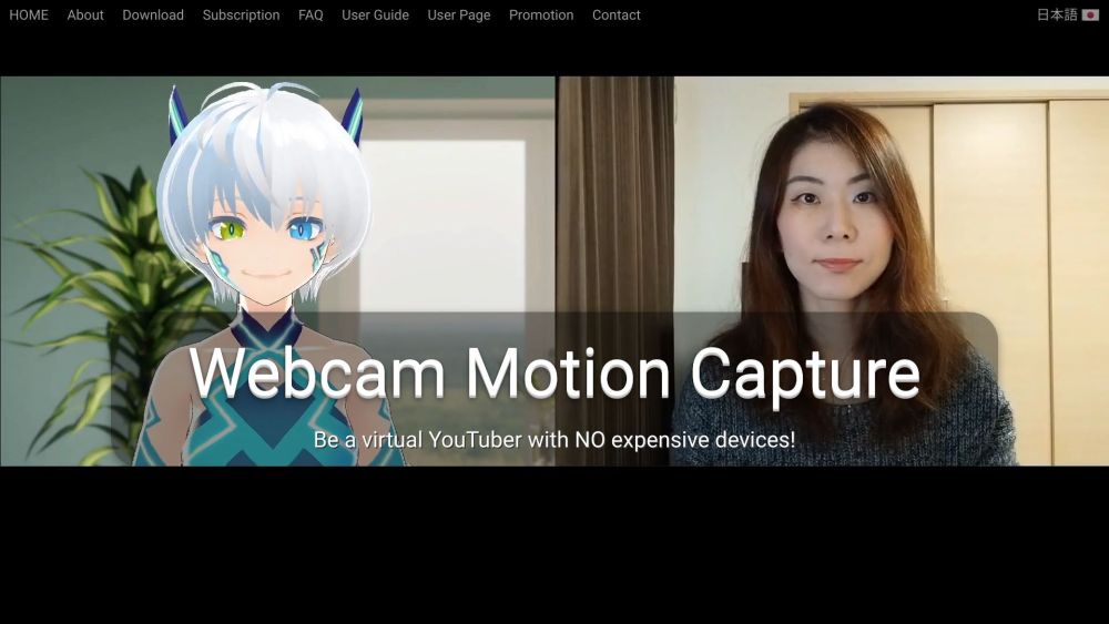 Webcam Motion Capture: Virtual YouTuber with No Expensive Devices!