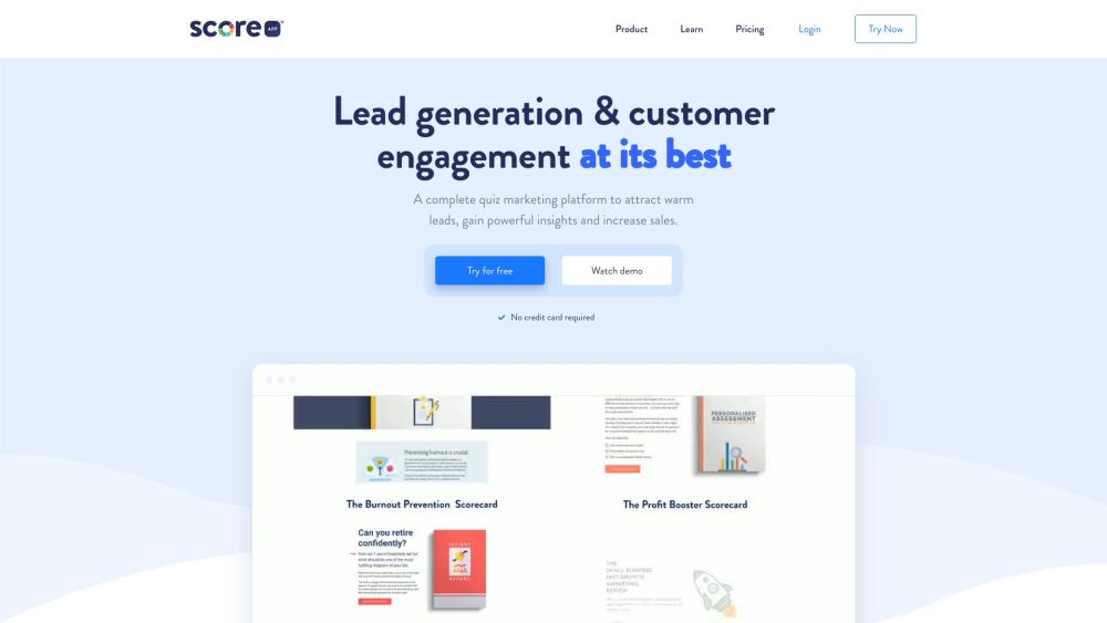 ScoreApp: Quiz Funnels for Warm Leads, Insightful Data & Sales Boost