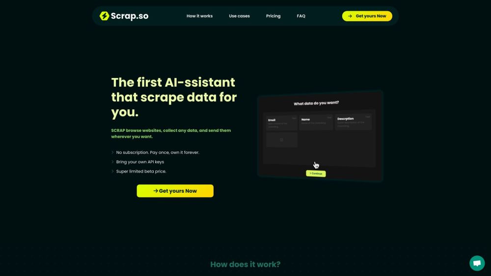 Scrap.so: First AI-mployee for Website Browsing & Data Collection