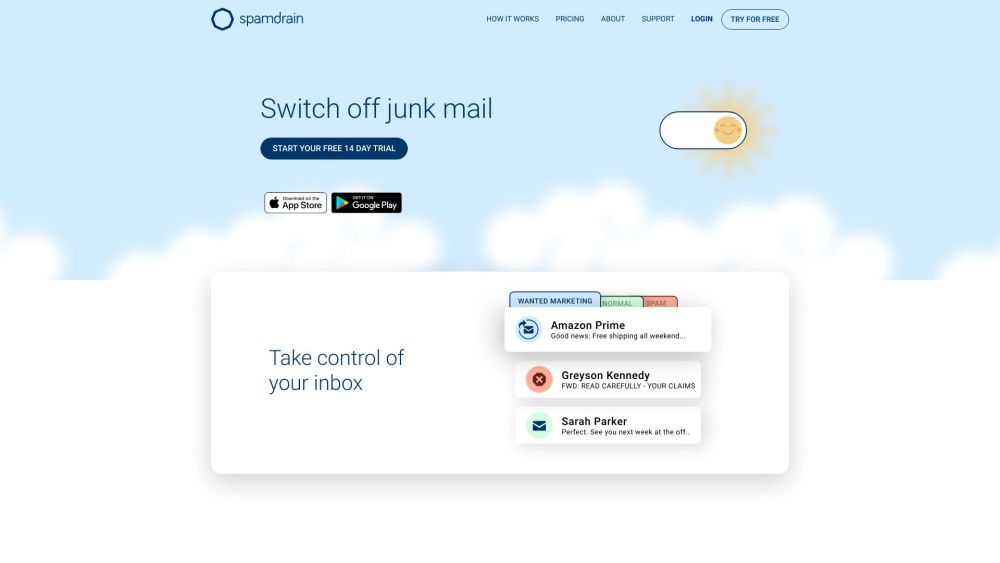 Spamdrain Antispam: Smart Filter to Switch Off Junk Mail & Spam