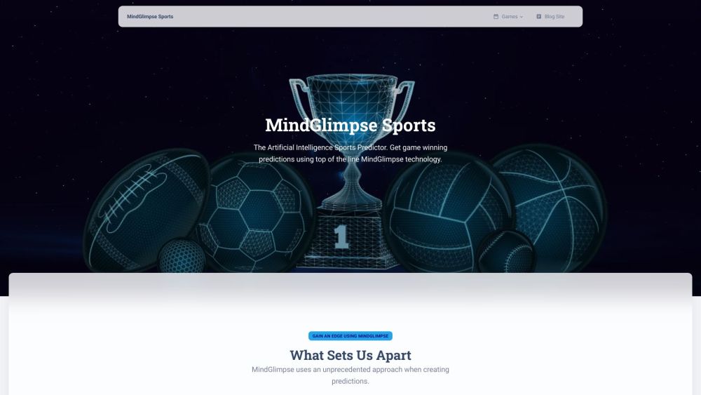 MindGlimpse Sports: AI Game Predictions, Pricing, Reviews & Features