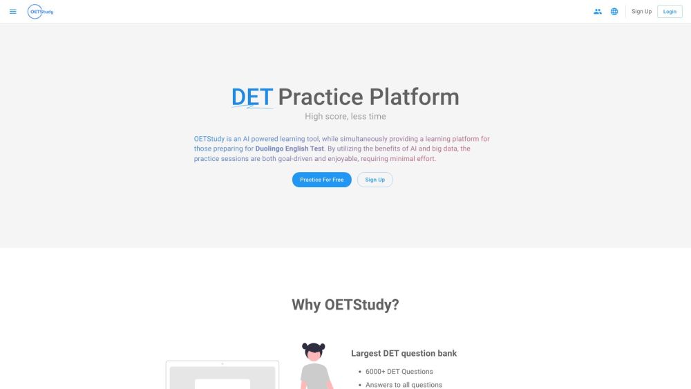 OETStudy: AI-Powered DET Prep with Goal-Driven Practice Sessions