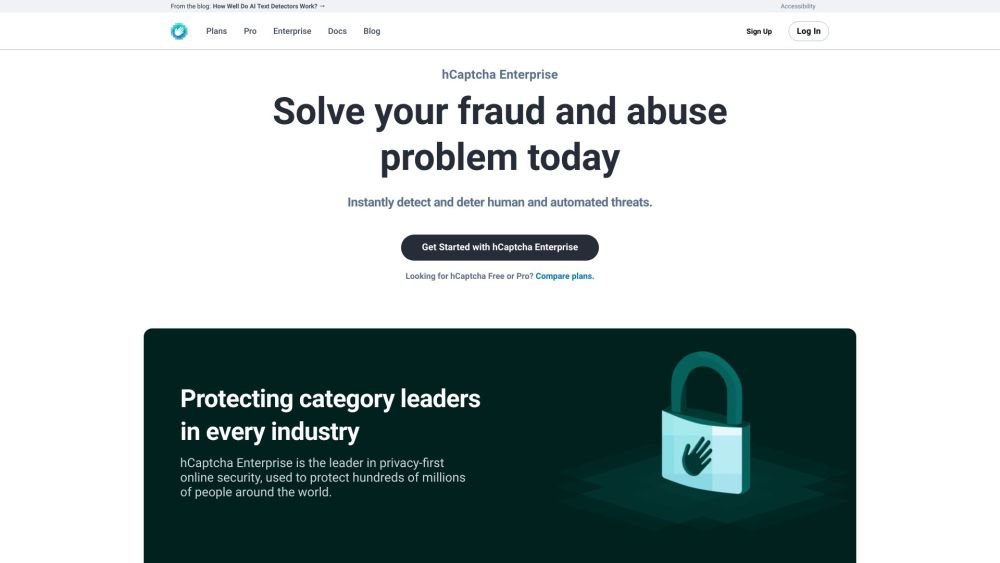 hCaptcha: AI Security Platform with Privacy Focus Against Bots & Abuse