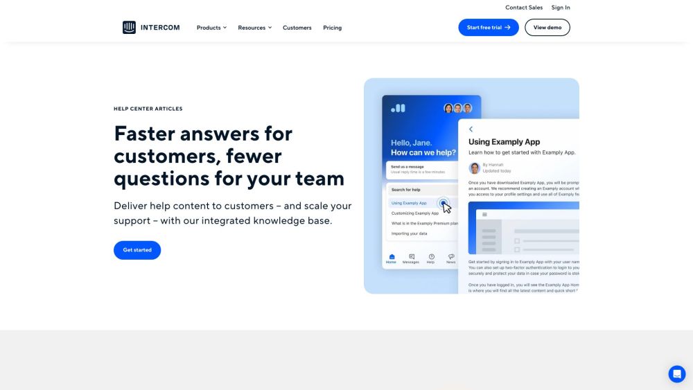 Intercom: Faster Answers, Fewer Questions with Integrated Knowledge Base