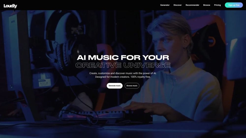 Loudly: AI Music Platform - Create, Customize & Discover 100K+ Tracks