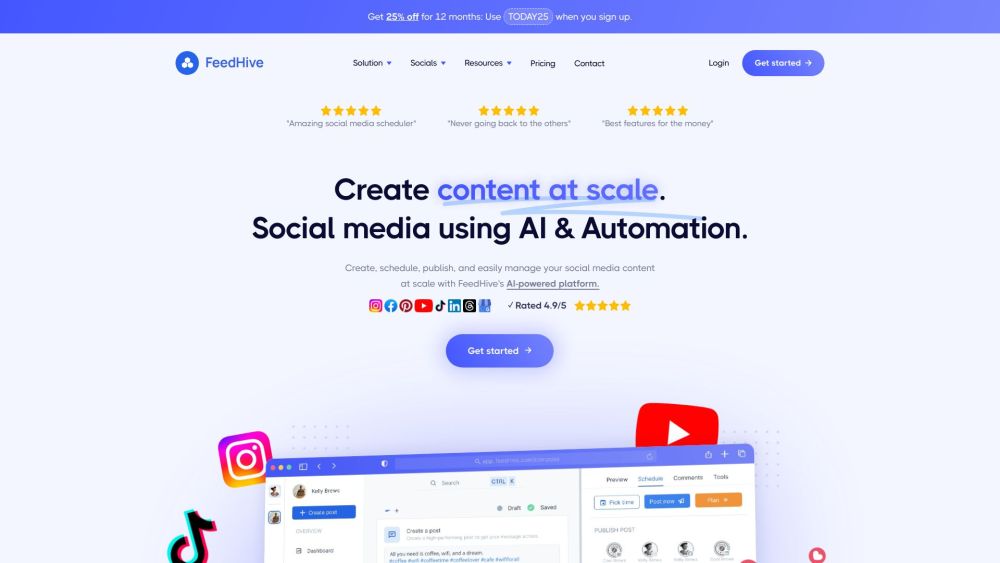 FeedHive: AI Social Media Content Creation & Management at Scale