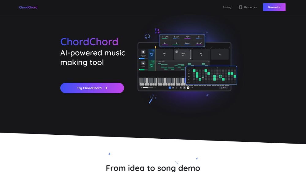 ChordChord: Create Chords, Export as MIDI, MP3, WAV, PDF Easily