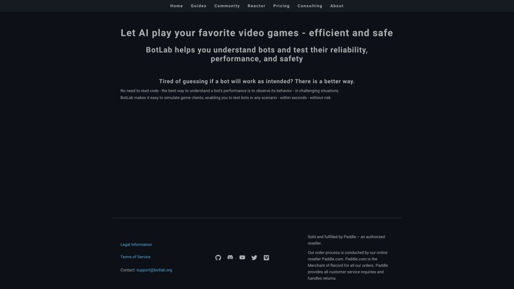 BotLab: AI Plays Your Favorite Games - Efficient and Safe