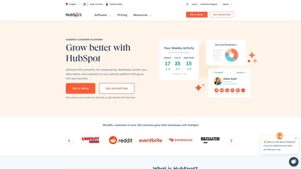 HubSpot: Connect Marketing, Sales, Content, & Customer Service Easily