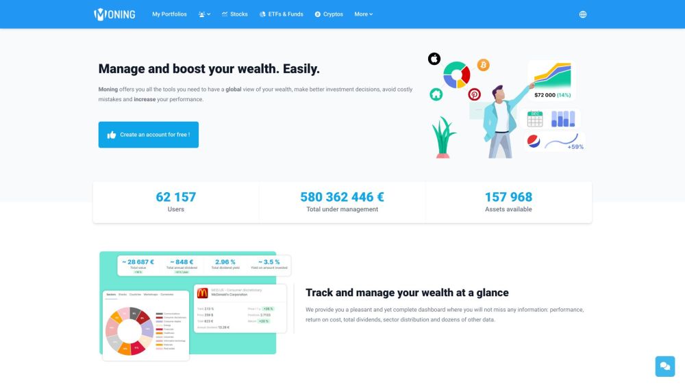 Moning: Find and Track Your Investments - All-in-One Platform