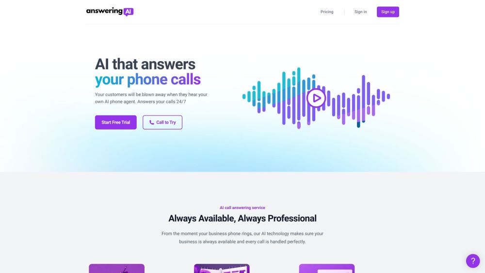 Answering AI: Advanced AI Call Answering Services for Business