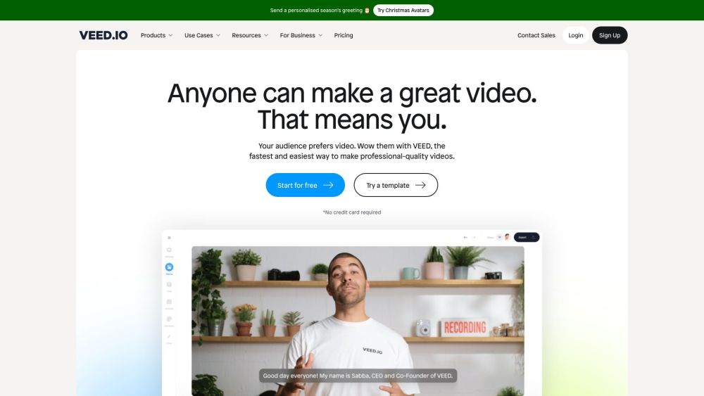 VEED.IO: Free AI Video Editor with Avatars, Subtitles, Voice Translation