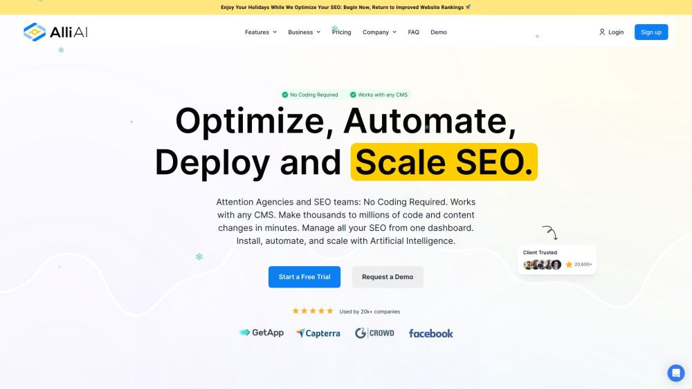 Alli AI : Optimize, Automate, Deploy and Scale SEO Effectively