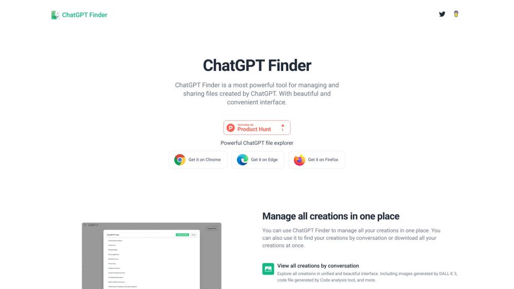 ChatGPT Finder: Manage & Explore ChatGPT Files Easily with Browser Extension