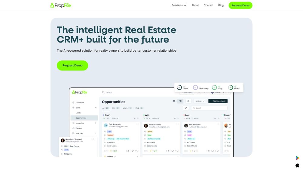 AI Real Estate CRM: PropFlo - Smart Lead Management & Customer Care