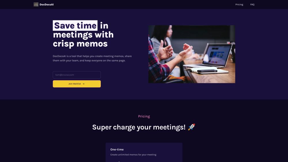 DocDocsAI: Create Meeting Memos, Share and Sync with Your Team