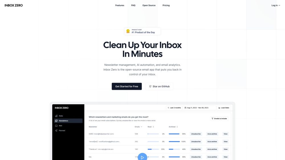 Inbox Zero: Efficient, Open Source Inbox Clean-Up in Minutes