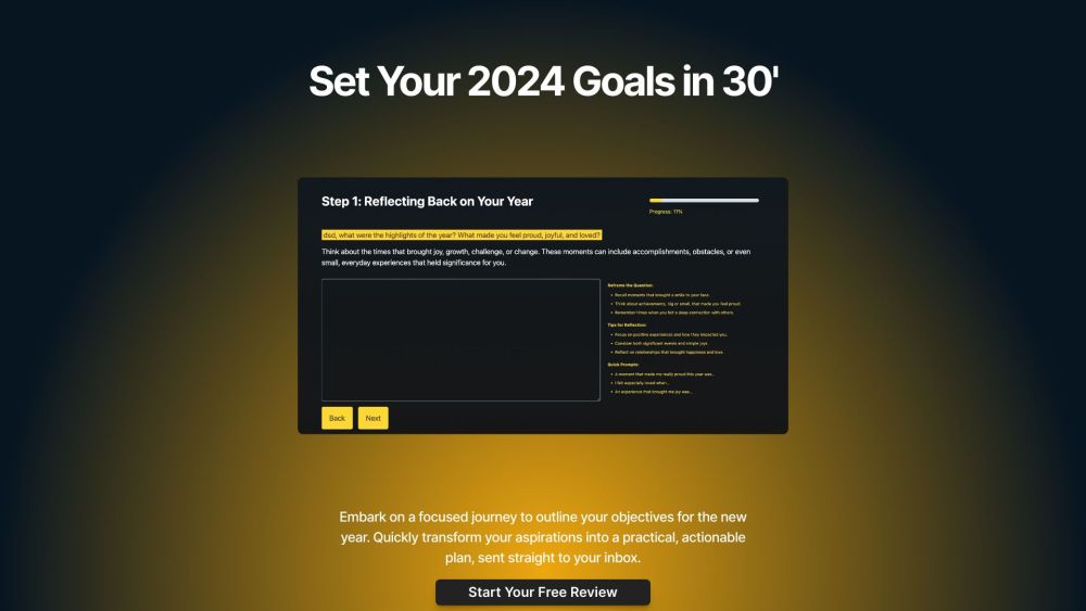 30-Min Planner: Efficient 2024 Goals Outline, Privacy, LinkedIn Share