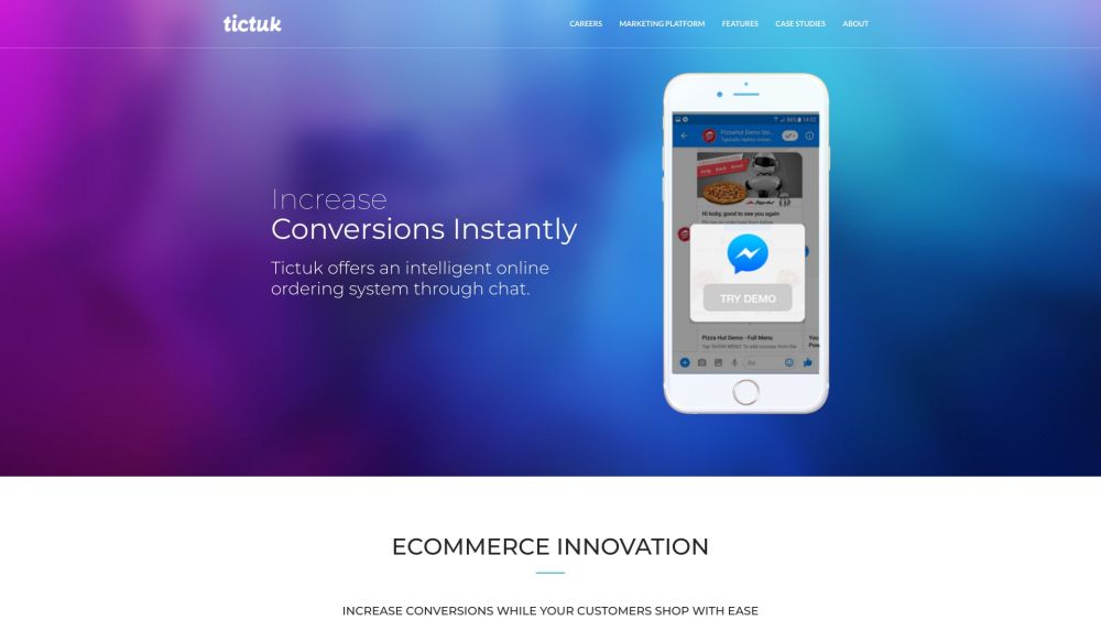 Tictuk: Intelligent Online Ordering System Through Chat - Smart & Easy
