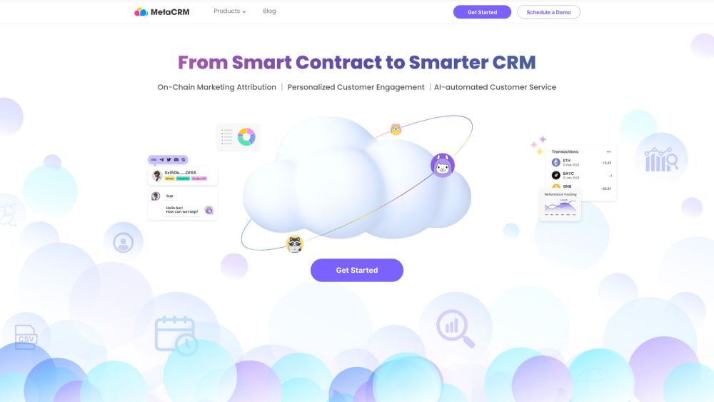 MetaCRM: Cross-Chain Marketing, AI Service & Personalized Engagement