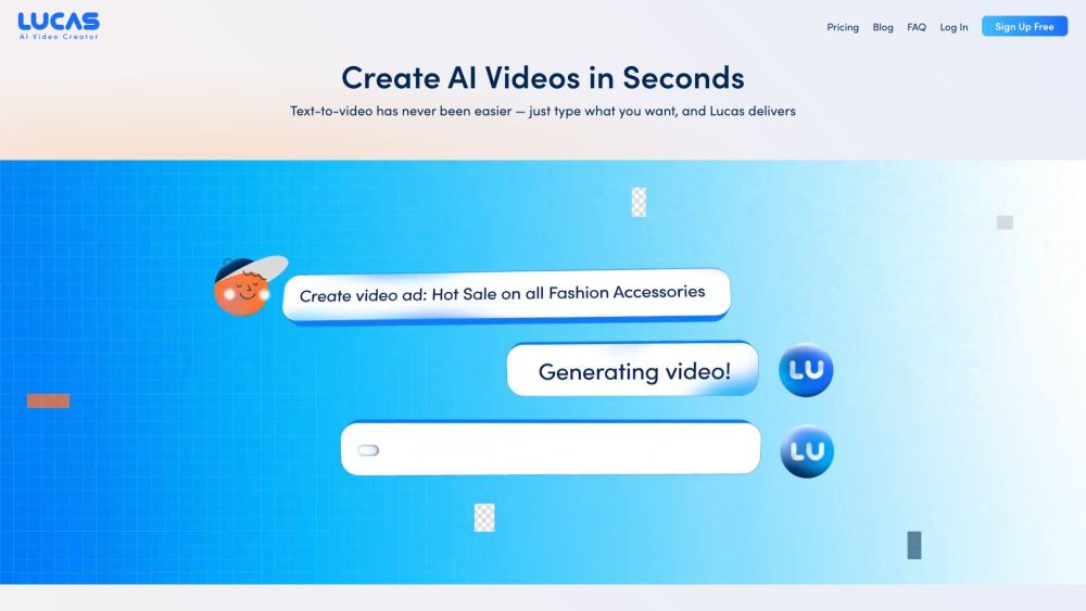 Lucas, AI Video Creator : Text-to-Video AI, Full Videos in Seconds