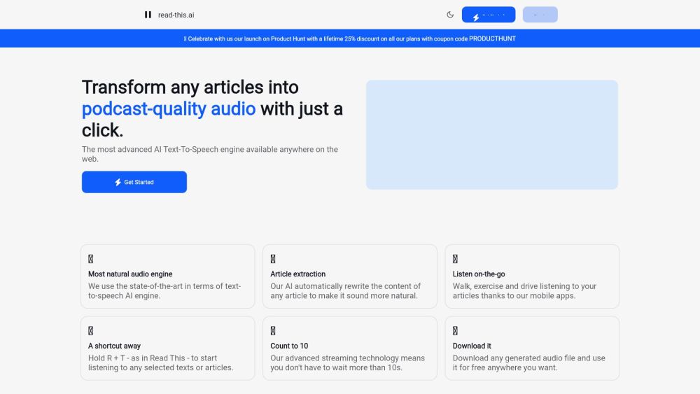 Read-this.ai: Convert Articles to Podcast-Quality Audio in One Click