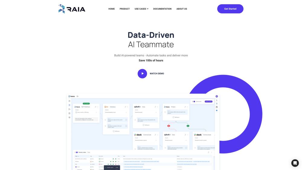 Raia : AI Teams, Task Automation, Real-Time Data Analysis & Insights