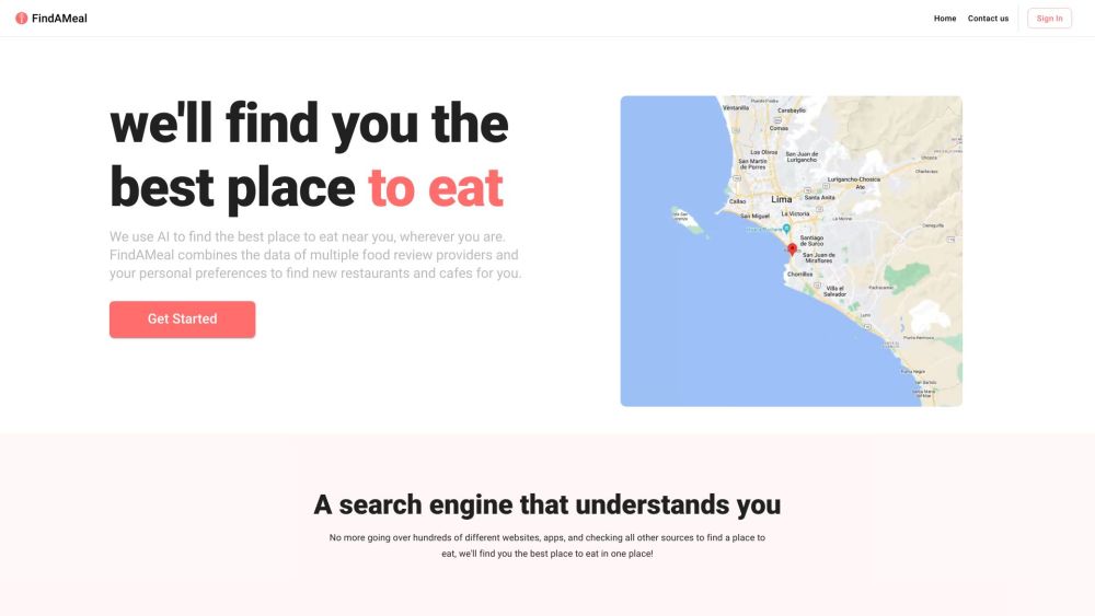 FindAMeal: AI-Powered Tool to Discover Your Next Favorite Restaurant