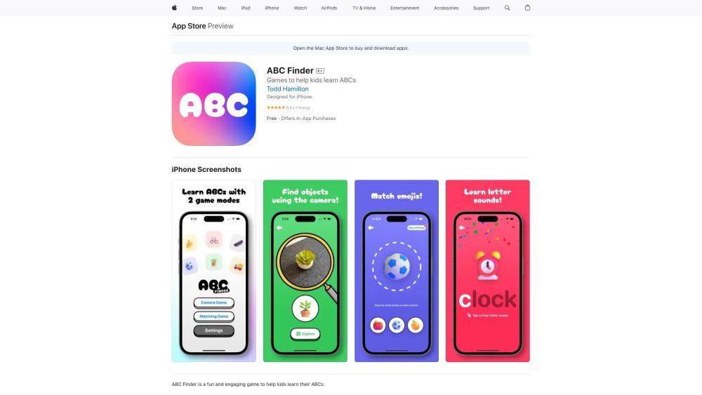 ABC Finder: AI Camera Hunt for Kids Learning ABCs - Fun & Educational