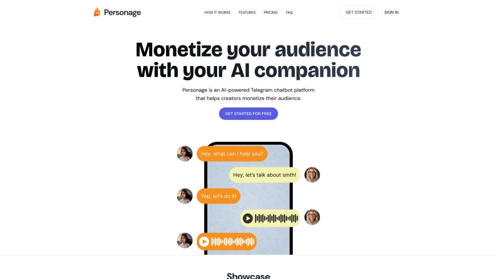 Personage: AI No-Code Builder for Telegram - Pricing, Reviews, Features