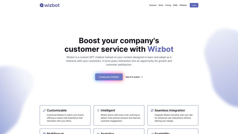 Wizbot: Custom GPT Chatbot for Growth & Customer Satisfaction