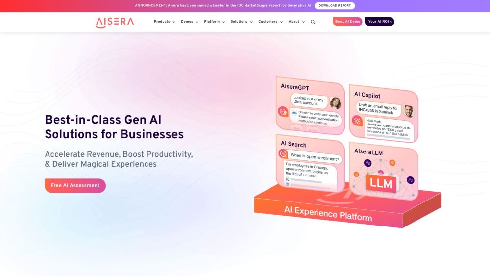 Aisera: Generative AI for IT, HR, Support, Sales & Operations