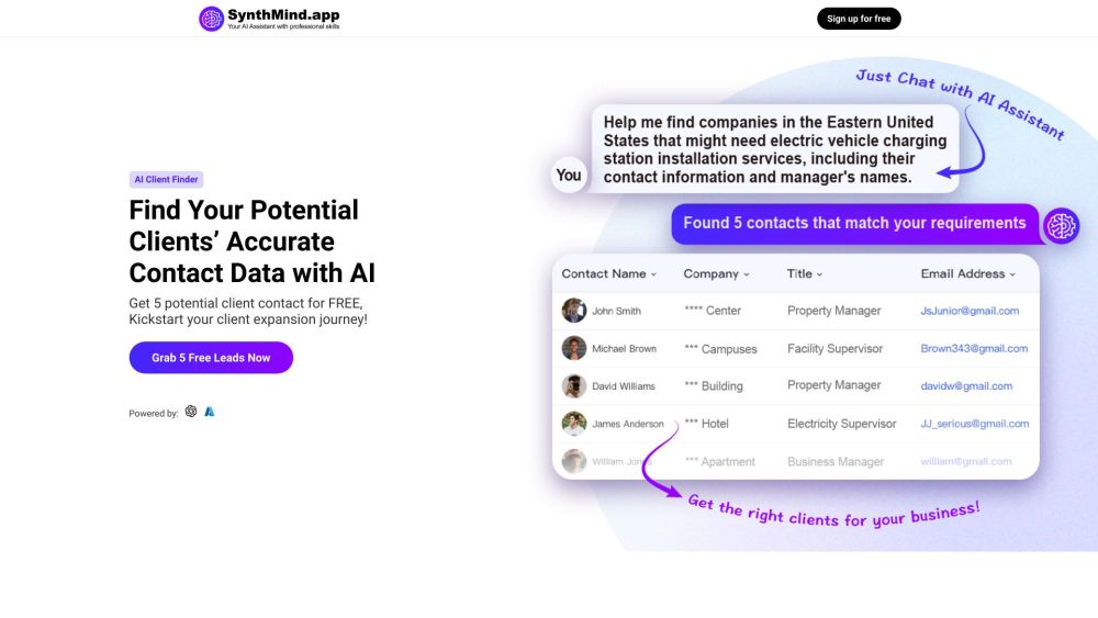 SynthMind AI: AI Lead Generation Tool for Finding Potential Clients