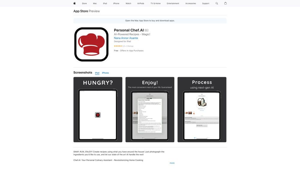 Personal Chef.AI: AI Meal Planning & Cuisine Exploration for All Ages