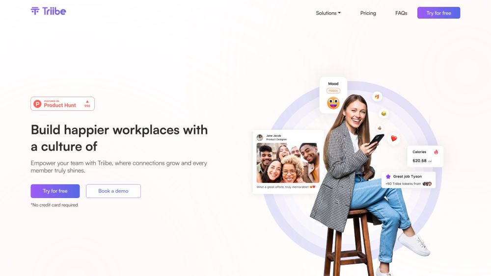 Triibe: Employee Engagement, News Feed, Polls, Surveys, Wellness & More