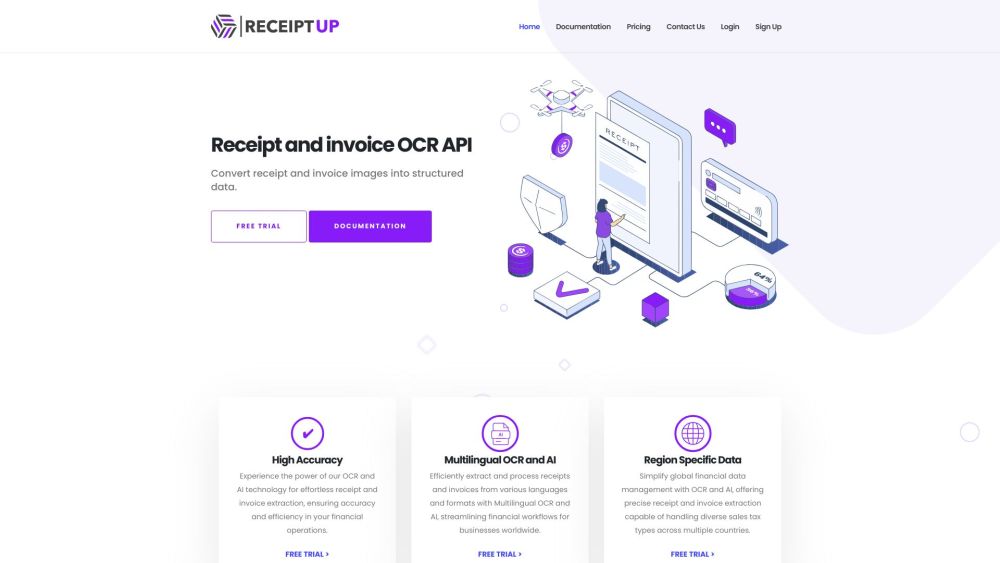 ReceiptUp: Advanced OCR API - Fast, Precise Receipt Data Extraction