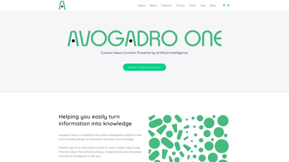 Avogadro One: Info Management Platform Turns Data into Knowledge