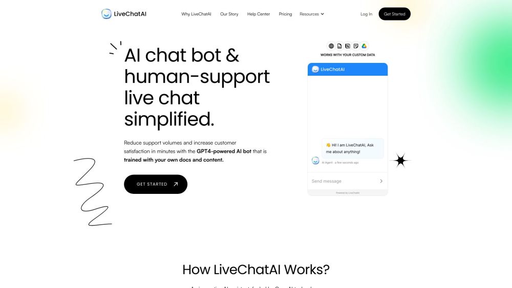 LiveChatAI: AI Chat Bot & Human-Support Live Chat, Simplified